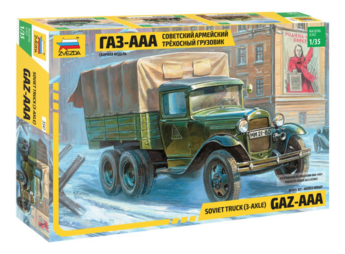 Soviet Truck (3-axle) Gaz-aaa By Zvezda #3547 1/35