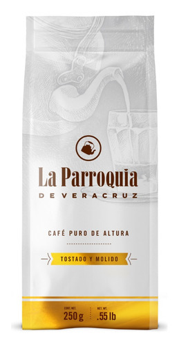 Café La Parroquia De Veracruz Tostado Y Molido De 250 Gr