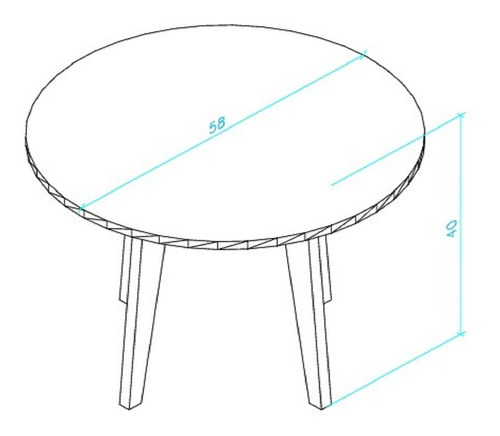 Mesa De Centro, Lateral, Buró Bertolini Rt 3082 Negro