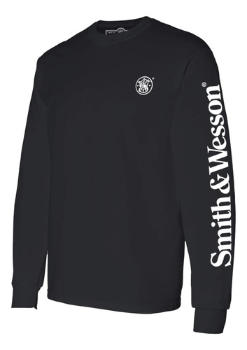 Smith & Wesson Camisa De Manga Larga Para Hombre, Camisa Grá