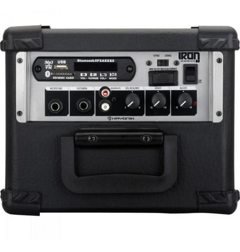 Caixa Hayonik Multiuso Iron 80 20w Usb Fm Preta
