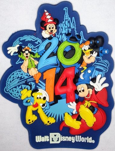 Imán Para Heladera Mickey Y Amigos Disney 2014 Tarjeta Regal