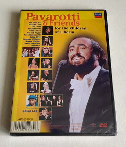 Dvd Pavarotti & Friends For The Children Of Liberia Lacrado