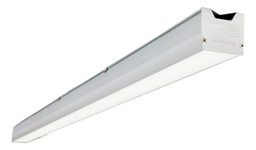 Luminária Linear Tubular 120cm Led 44w - Driver Osram Cor Branco Neutro 5000k 220V