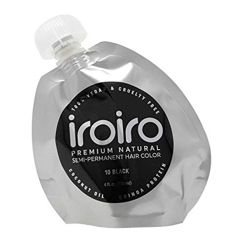 Iroiro Premium Semi-permanente Color Del Cabello 10 Iro Negr