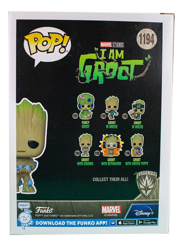 Funko Pop! Disney Marvel I Am Groot With Grunds 1194 Coleção