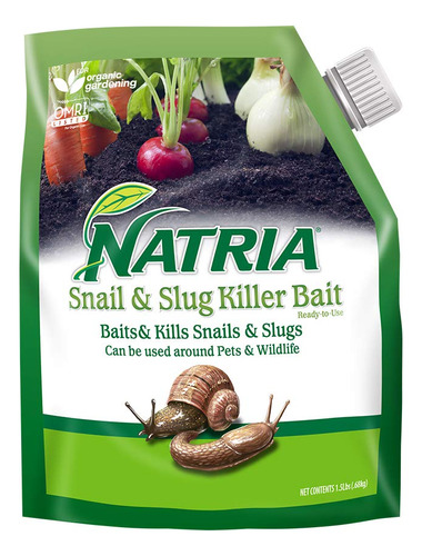 Natria Cebo Asesino De Caracoles Y Babosas, Granulos, 1.5 Lb