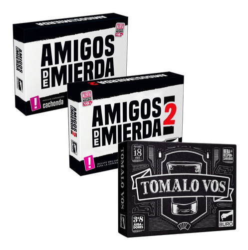 Combo Triple Juegos Tomalo Vos Y Amigos De M 1 Y 2