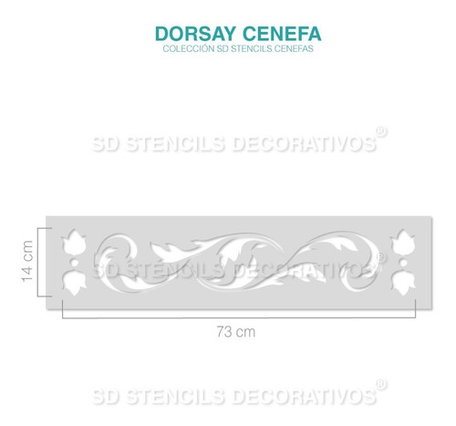 Imagen 3 de 3 de Stencil Dorsay Plantilla Decorativa Reusable Para Pintar