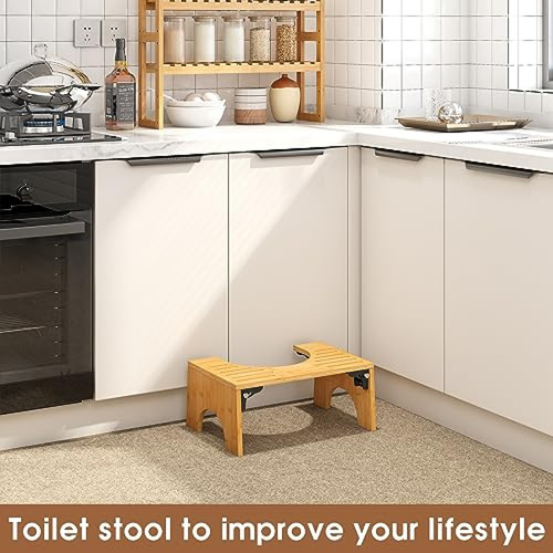 Taburete De Baño Filwh Taburete De Inodoro Plegable De 7,3 P