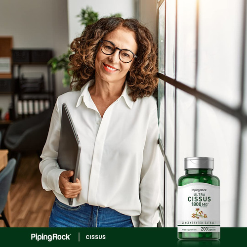 Piping Rock Cissus Quadrangularis 1800 Mg 200 Cápsulas