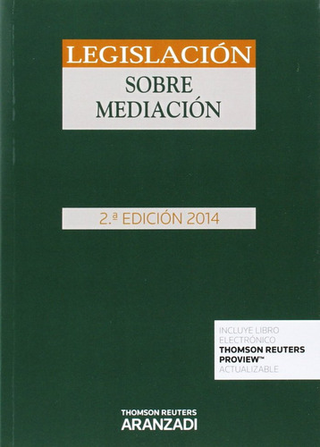 Legislacion Sobre Mediacion (libro Original)