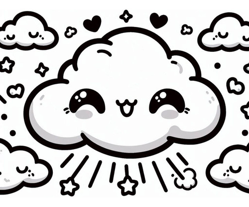 Libro Pdf Diseños Kawaii Primaverales 36 Pag. Para Colorear