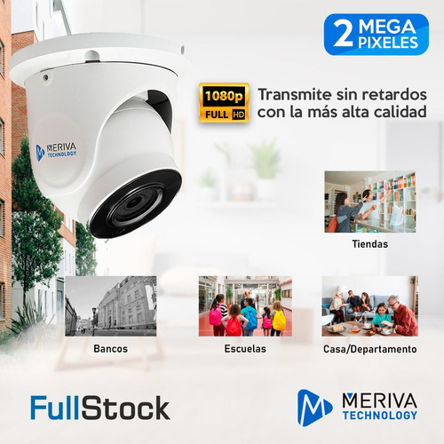 Cámara De Vigilancia Metálica 1080p/2mp Mbashd3202 Meriva