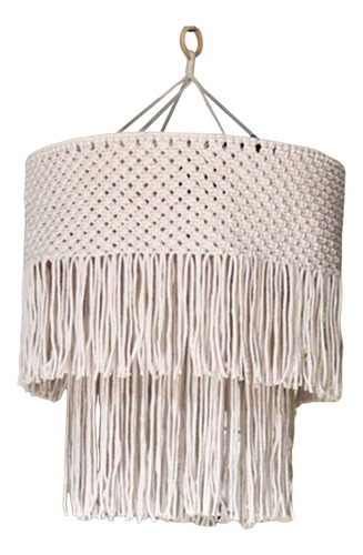 Macramé Lámpara Sombra Luz Sombra Lámpara 40cmx50cm