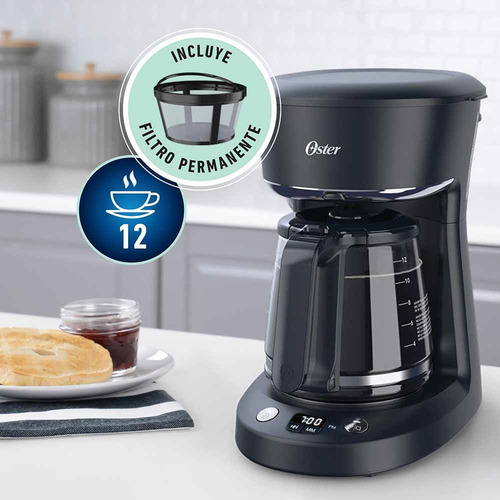 Cafetera Programable 12 Tazas Bvstdcp12b - Oster