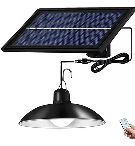 Lampara Solar Colgante 120w Plafon + Panel Solar + Control