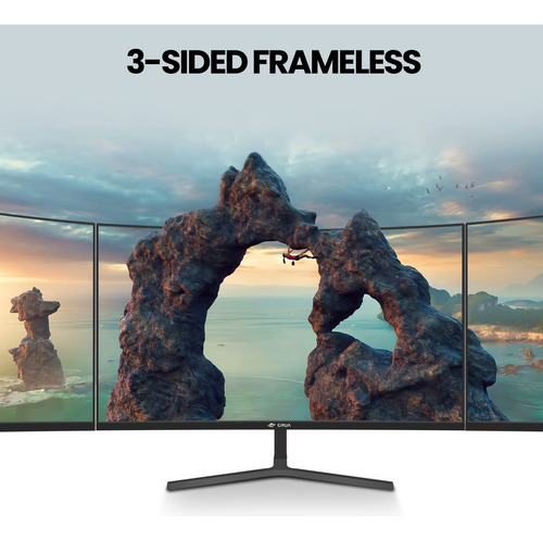 Monitor Curvado De 24 Pulgadas Fhd 2800r 75hz Bisel Estrecho