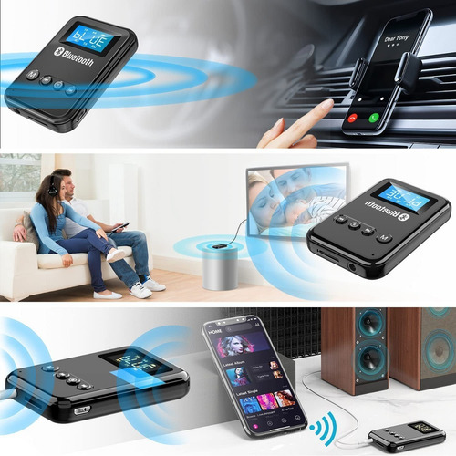 Imagen 3 de 9 de Transmisor Receptor Bluetooth 5.0 Tv Pc Tablet Parlante Auto