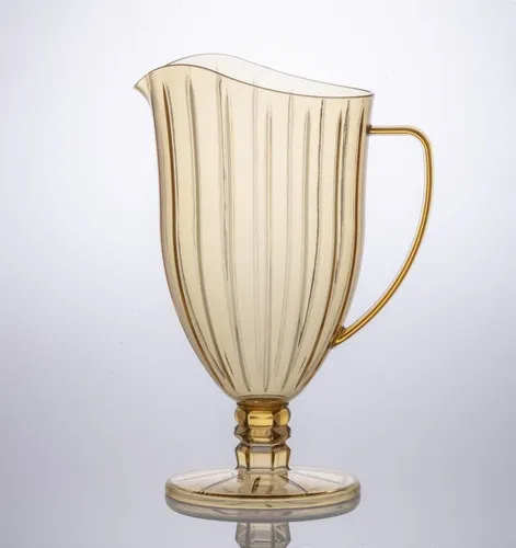 Jarra acrílica Liv Luxury de 1,6 l y 4 copas de vino espumoso de 145 ml