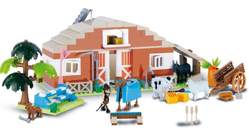 Establo Action Town De Cobi 350 Piezas Wabro