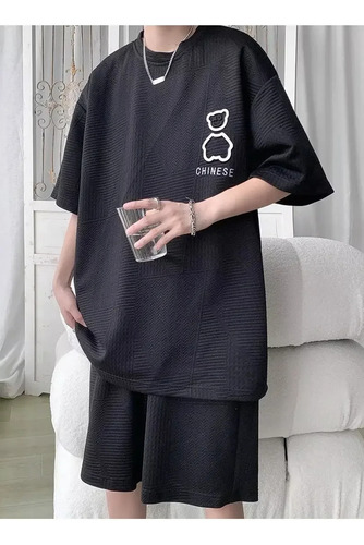 Conjunto De Verano De Traje De Manga Corta De Estilo Coreano