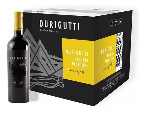 Vino Durigutti Bonarda Etiqueta Negra 750ml Caja X6