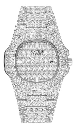 Relojes Unisex Iced Out Diamond Bling Hiphop