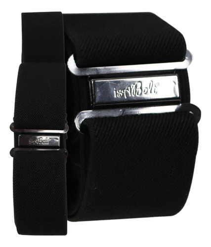 Isabelt Lay Flat Adjustable Slim Belt (1.5 Black) Mujer Invi