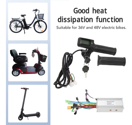 Zz Kit De Controlador De Bicicleta Eléctrica 36v 48v 1000w
