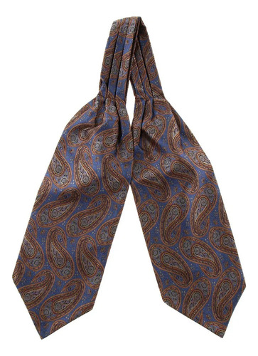 Retro Paisley Floral Jacquard Cravat Ascot Tie Accesorios