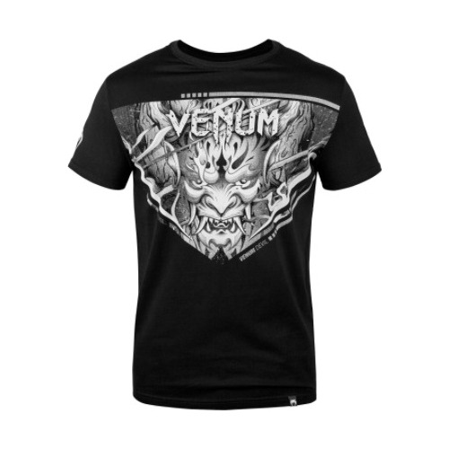 Polera Venum Devil Negro Blanco