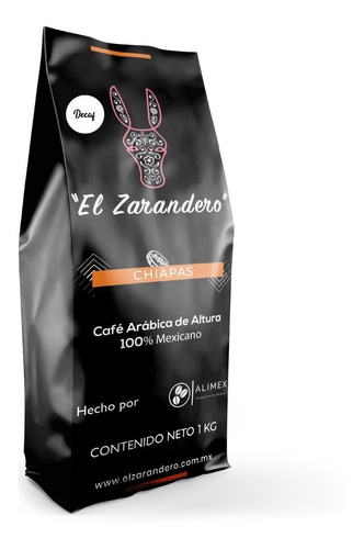 Café El Zarandero Descafeinado De Altura De Chiapas (1 Kg)