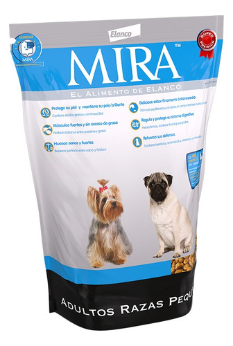 Mira® Adulto Raza Pequeña 3 Kg. Alimento Super Premium.