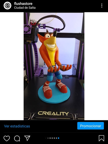 Crash Bandicoot Stand Para Joystick Ps3 Ps4 - Impresión 3d