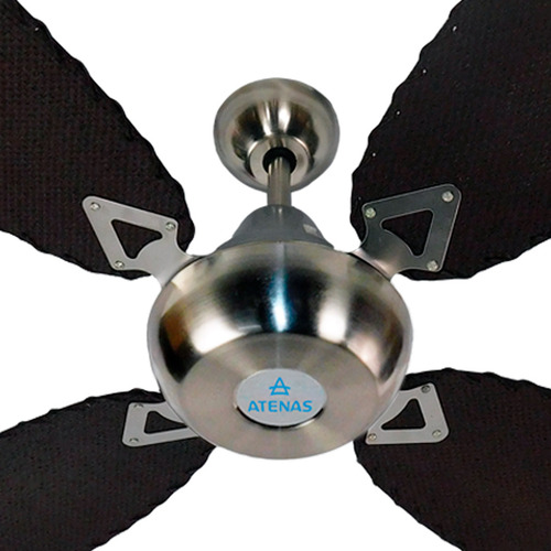 Ventilador De Techo Palas Rattan Negra Tipo Aceituna Atenas Cantidad de aspas 4 Estructura Platil Aspas Negro Diámetro 130 cm Frecuencia 50Hz/60Hz