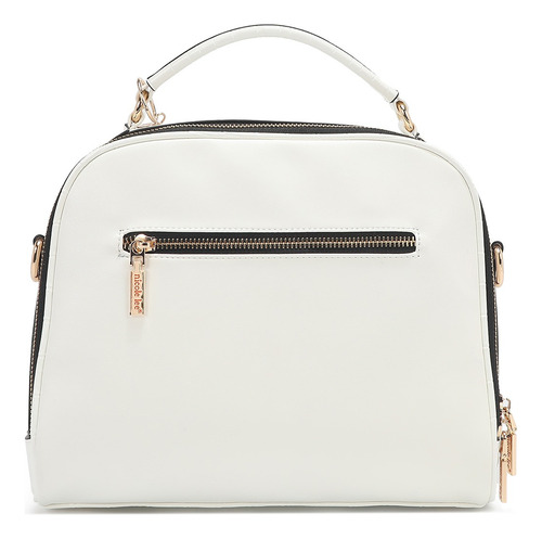 Bolsa Multifuncional Nicole Lee C/cinturon De Hebilla Ss25 Acabado de los herrajes Níquel Color Blanco Correa de hombro Blanco Diseño de la tela Lisa