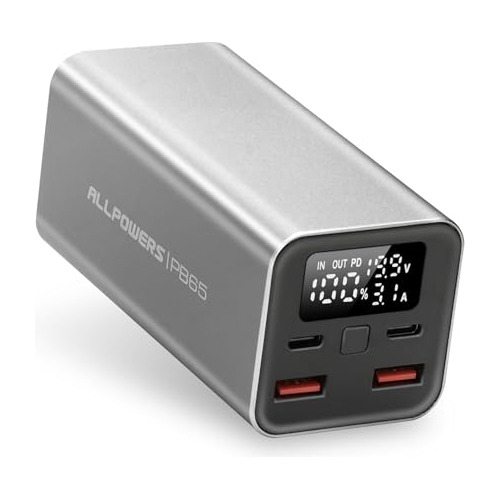 Allpowers Pb65 Laptop Power Bank With 65w Usb-c Output, 1600