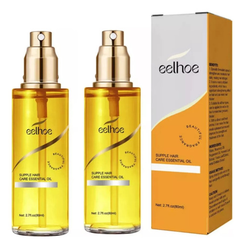 Aceite Hidratante Y Fortalecedor Para El Cabello Sedoso 2pcs