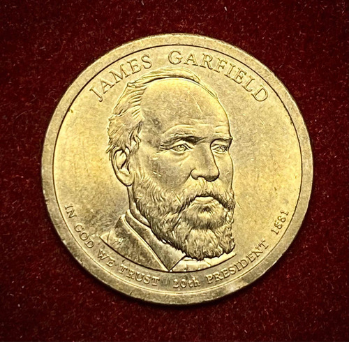 Moneda 1 Dólar Estados Unidos 2011 P Km 502 James Garfield