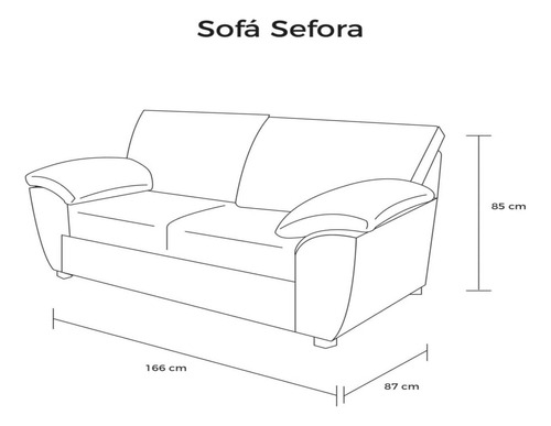 Sofá 3 Plazas + Love Seat Sefora Tapizado Linato Color Gris