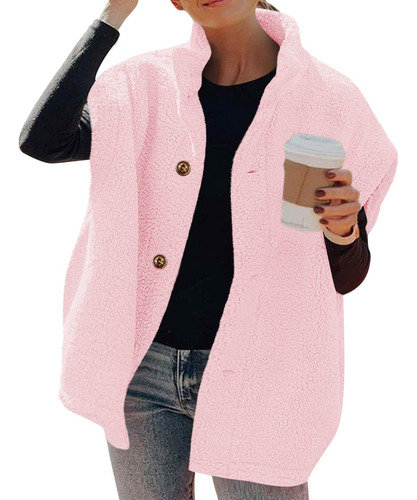 Chaqueta Para Mujer, Abrigos De Moda De Invierno Con Botones