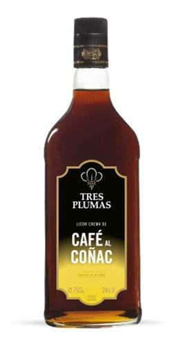 Licor Tres Plumas Cafe Al Coñac X750cc