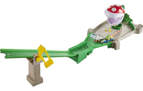 Hot Wheels Mario Kart Piranha Plant Slide, Juego De Pistas