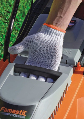 Cortador De Grama Elétrico Famastil Laranja/cinza 1000w 220v