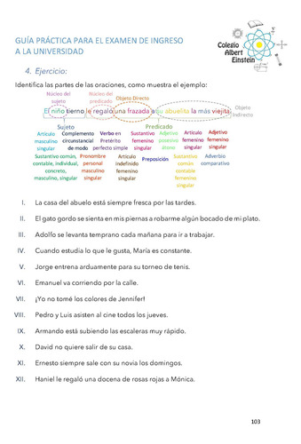 Guía De Estudios Resuelta De Español