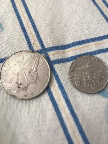 Monedas Antigua Dominicana De Medio Peso Y 25 Centavos