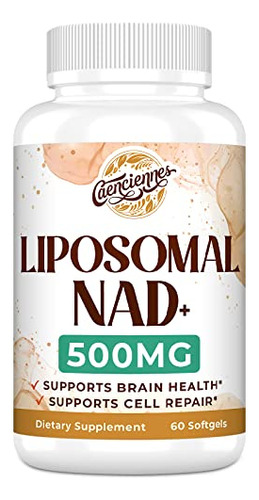 Liposomal Nad+ 500 Mg True Nad Plus Envejecimiento 60 Cap