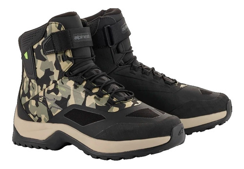 Botas Para Moto Alpinestars Cr-6 Drystar Rid Camo Beige