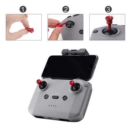 1 Par De Palancas De Control Tipo Joystick De Aleación De Al